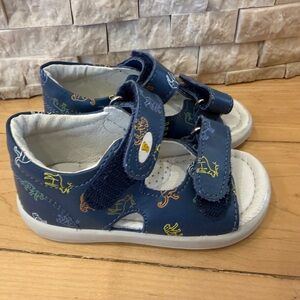 Falcotto Toddler Velcro Sandal with Animal Prints